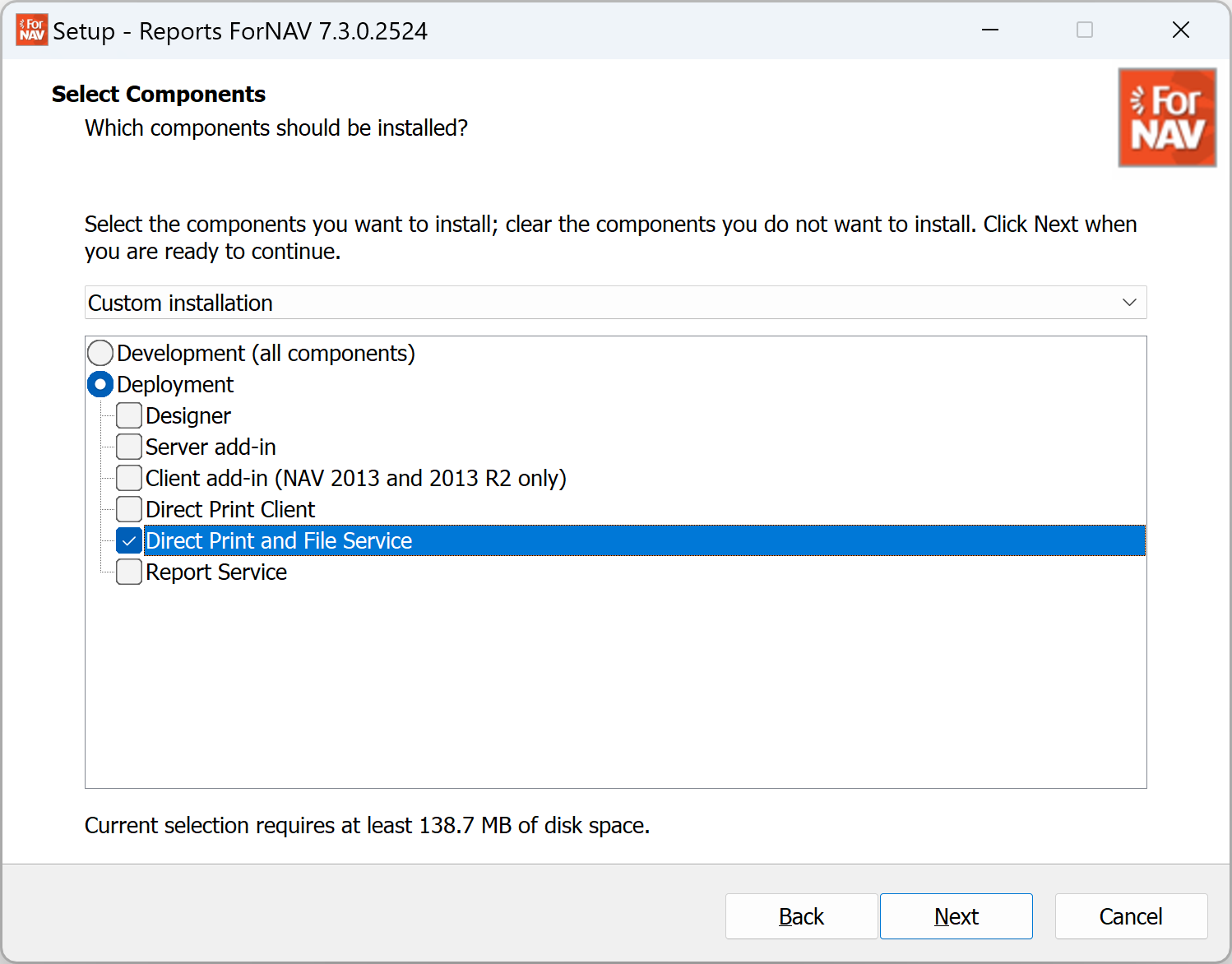 Installer components